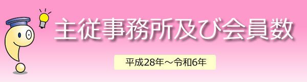 主従事務所及び会員数